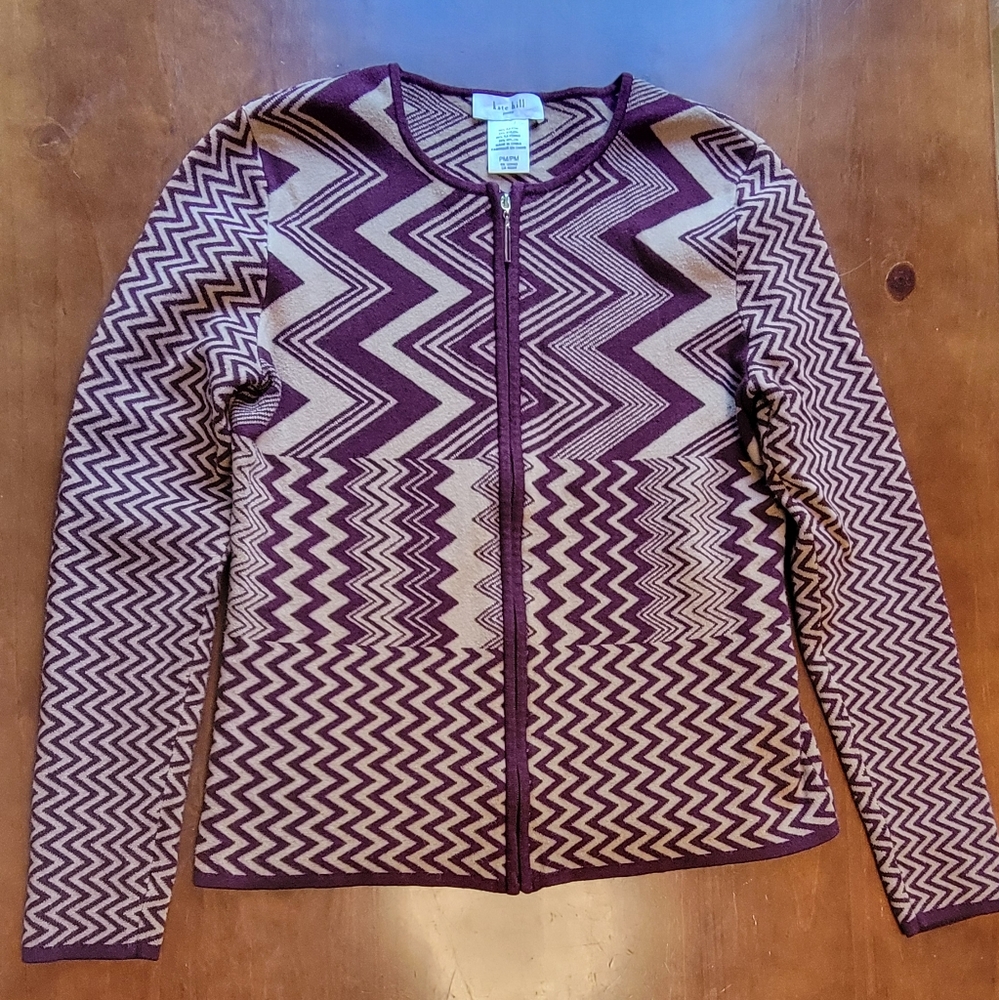 Kate Hill petites zip up cardigan